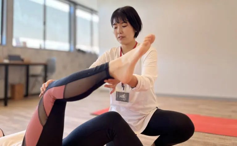 トレーナーによるストレッチ指導